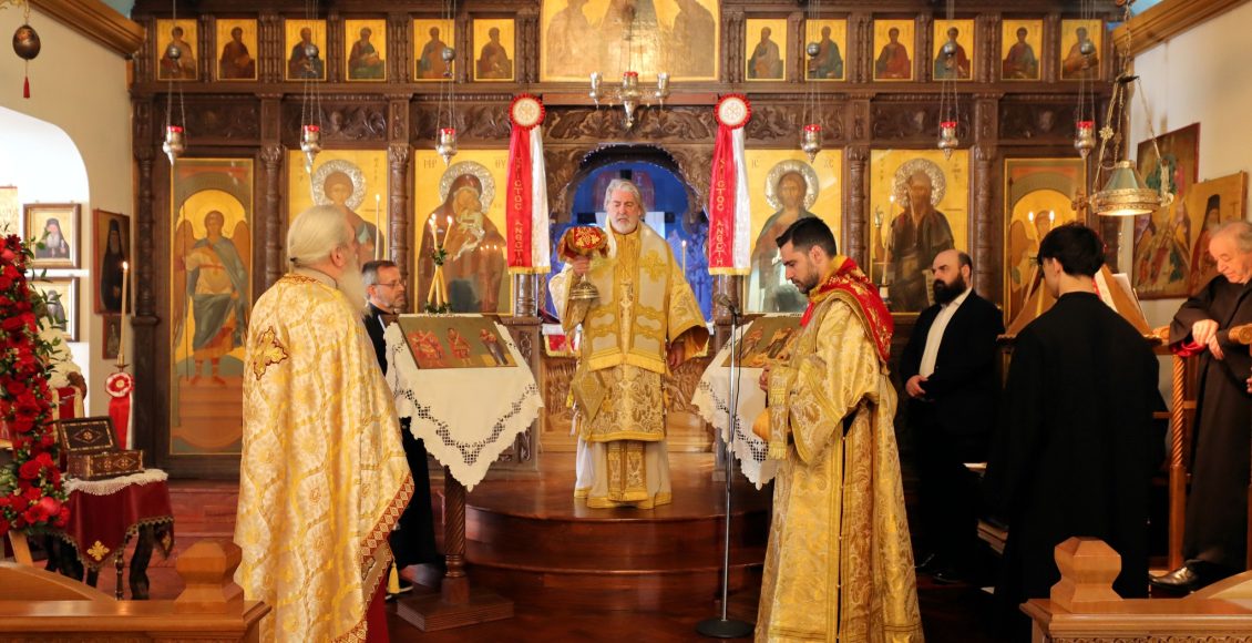 Ο-Αρχιεπίσκοπος-Νικήτας-στον-Άγιο-Γεώργιο,-στο-Κίνγκστον-–-Κυριακή-των-Μυροφόρων