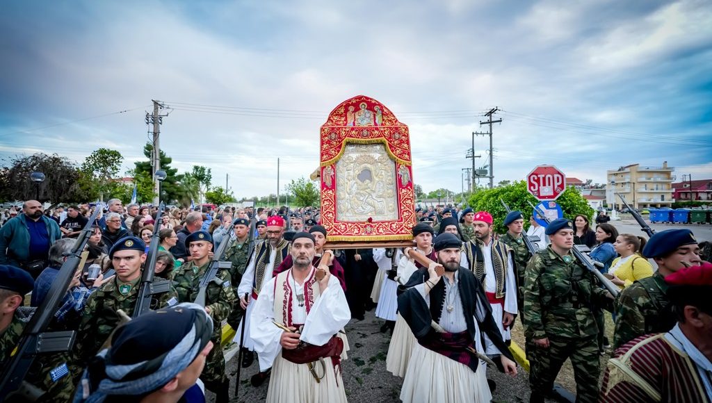 Λεπτό-προς-λεπτό-η-υποδοχή-της-Ιεράς-Εικόνος-της-Παναγίας-«Άξιον-Εστί»-στο-Μεσολόγγι-από-την-pemptousia-tv