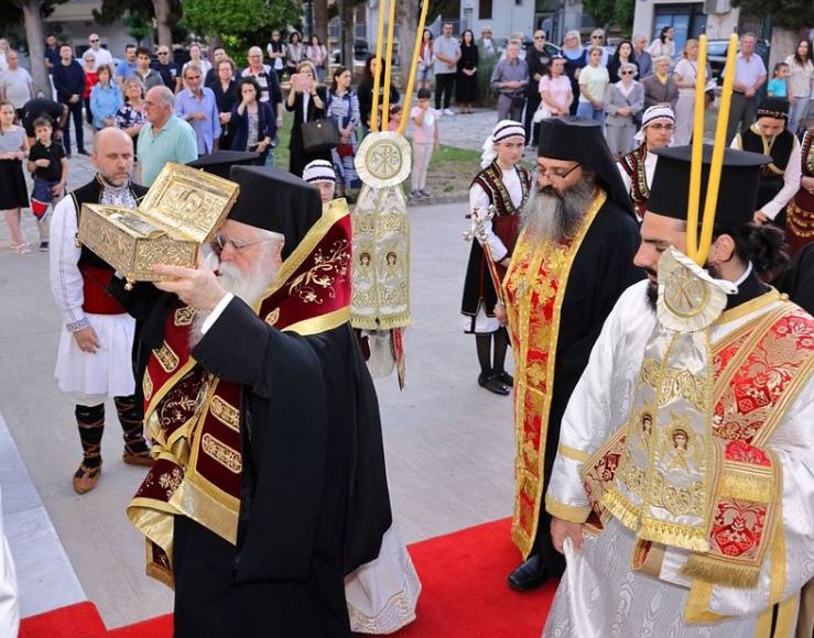 Με-λαμπρότητα-η-υποδοχή-του-Αγίου-Γεωργίου-στην-Ανάληψη-Βόλου