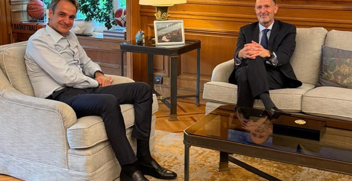 Συνάντηση-Μητσοτάκη-με-τον-ceo-της-euroleague:-Ανυπομονούμε-να-αναδείξουμε-τη-φιλοξενία-και-την-ενέργεια-της-Αθήνας