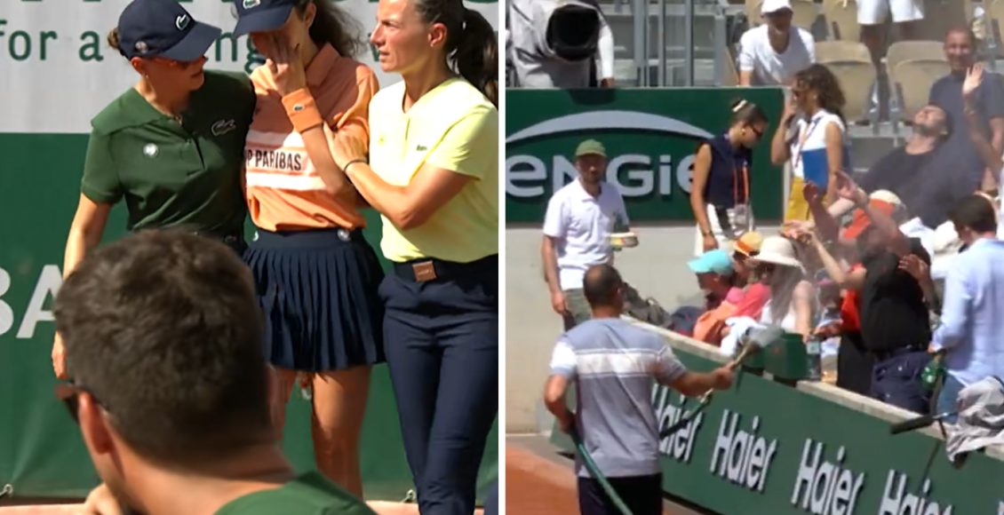 «Έλιωσαν»-στο-roland-garros-από-τον-καύσωνα:-Λιποθύμησε-ball-girl,-με-λάστιχα-δρόσισαν-τους-θεατές-στις-κερκίδες