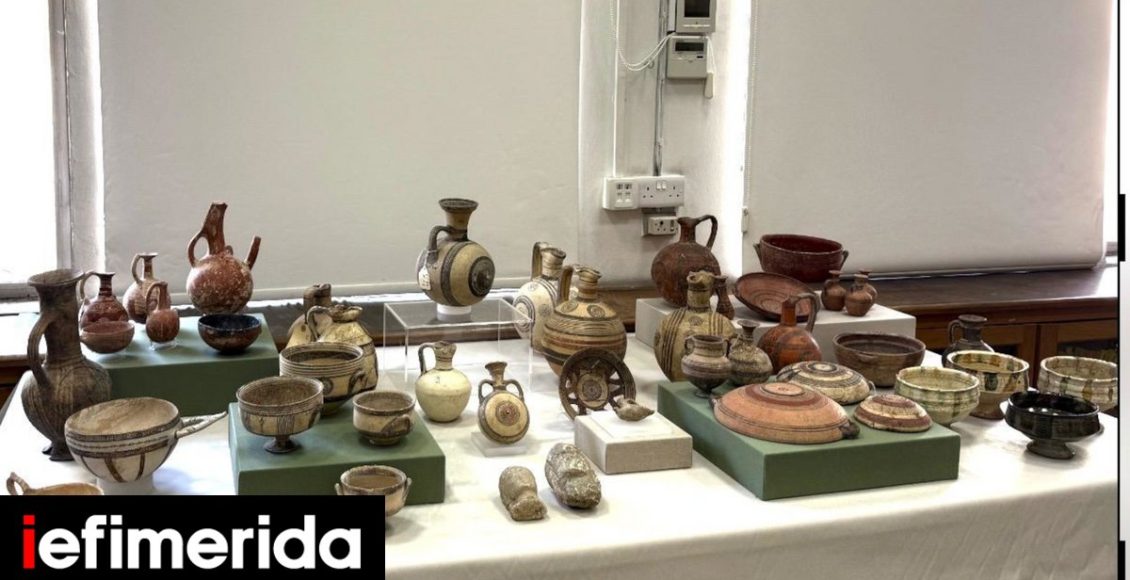Επιστροφή-48-αρχαιοτήτων-στην-Κύπρο-Μενδώνη:-«Πράξη-πολιτικής-βούλησης-και-ηθικού-καθήκοντος»-[εικόνες]