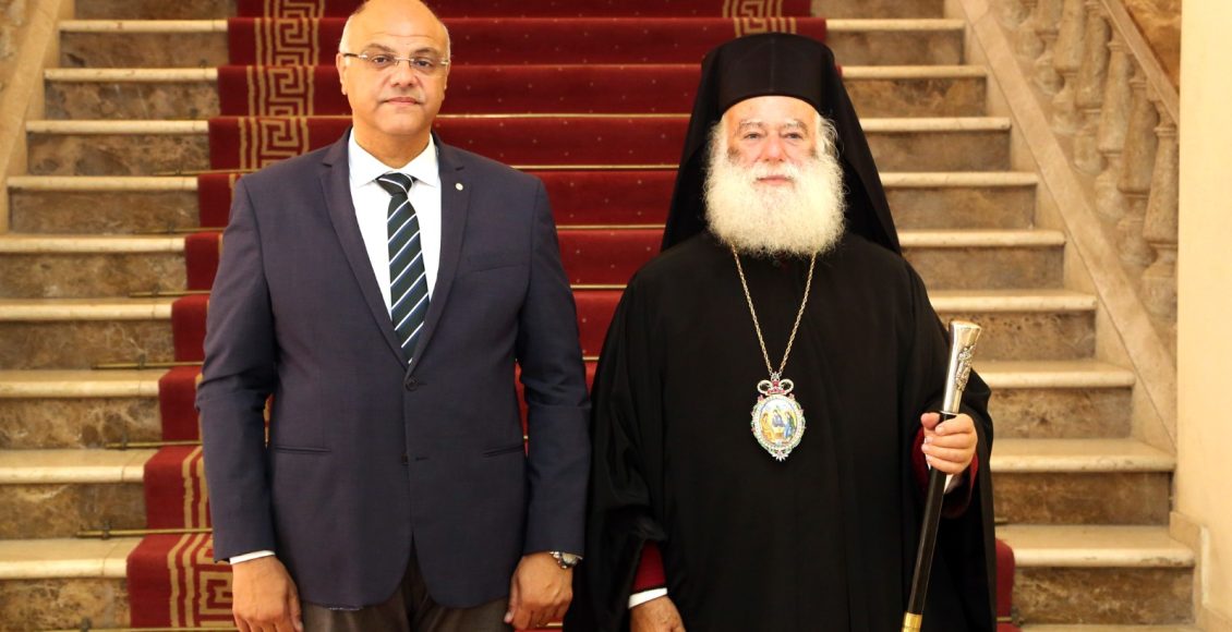 Τον-Κυβερνήτη-Αλεξανδρείας-υποδέχθηκε-ο-Πατριάρχης-Θεόδωρος