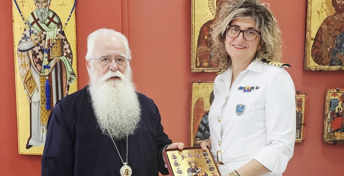 Επίσκεψη-της-νέας-Λιμενάρχου-Βόλου-στον-Μητροπολίτη-Δημητριάδος