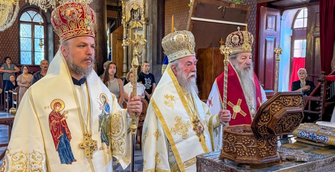 Ο-Μητροπολίτης-Ελευθερουπόλεως-στις-εορτές-των-εν-Λέσβω-Αγίων