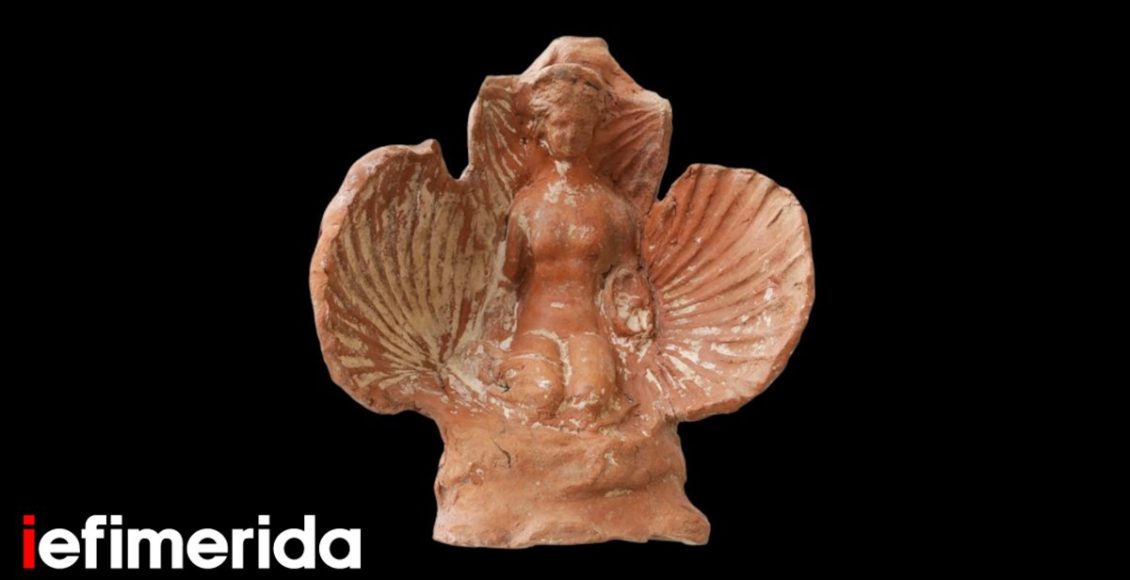 h-Αναδυομένη-aφροδίτη-μέσα-από-κοχύλι:-Αποκαλύφθηκε-σε-τάφο,-ένα-σπάνιο-πήλινο-ειδώλιο-[εικόνα]