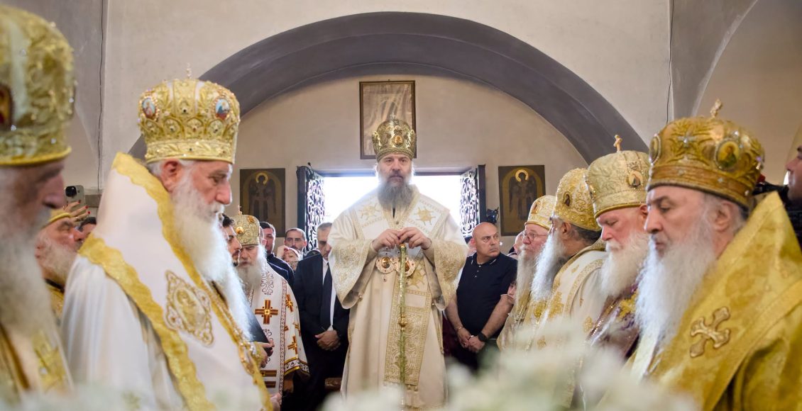 Η-πρώτη-Θεία-Λειτουργία-του-Πατριάρχη-Γεωργίας-στην-Επισκοπή-Σενάκι-και-Τσχορότσκου