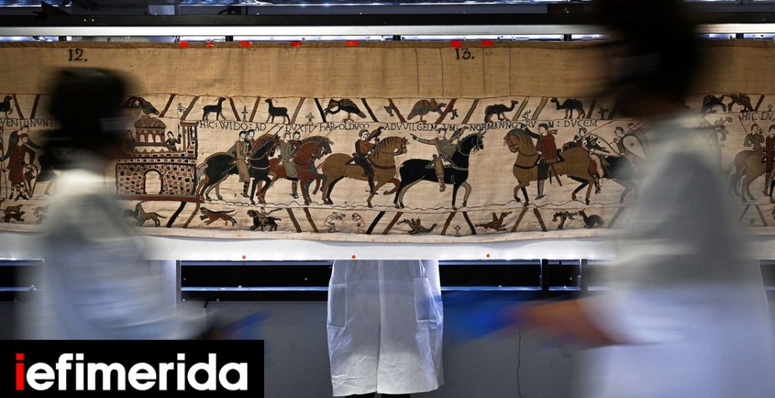Η-εμβληματική-«Ταπισερί-της-Μπαγιέ»-βγήκε-από-την-Γαλλία-πρώτη-φορά-εδώ-και-1.000-χρόνια-Πρωτοφανές-δάνειο-στο-Βρετανικό-Μουσείο,-φωτό-&-βίντεο