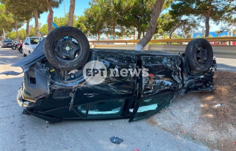 Πανικός-στην-Χερσόνησο:-Μεθυσμένος-τουρίστας-με-τζιπ-εκσφενδονίστηκε-και-χτύπησε-σταθμευμένα-ΙΧ