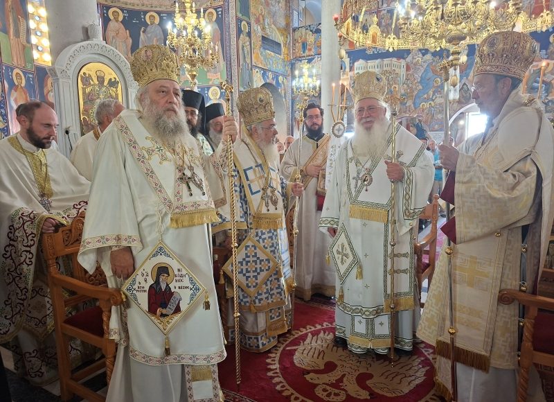 Πανηγυρική-Θεία-Λειτουργία-στην-γενέτειρα-του-Αγίου-Νικοδήμου-του-Αγιορείτου