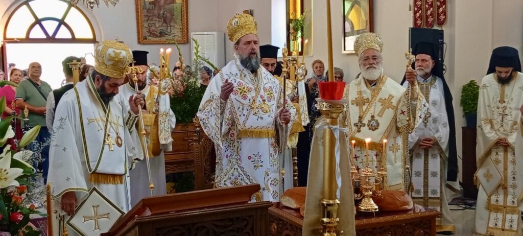 Τρισαρχιερατική-Θεία-Λειτουργία-στην-πανήγυρη-της-ΙΜ.-Αγίας-Μαρίνας-Βόνης