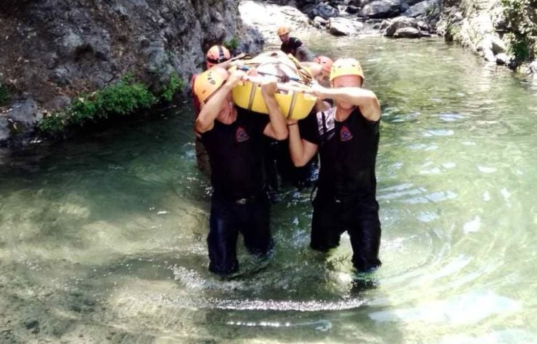 Επιχείρηση-διάσωσης-τραυματισμένης-πεζοπόρου-στη-Γριά-Βάθρα-της-Σαμοθράκης