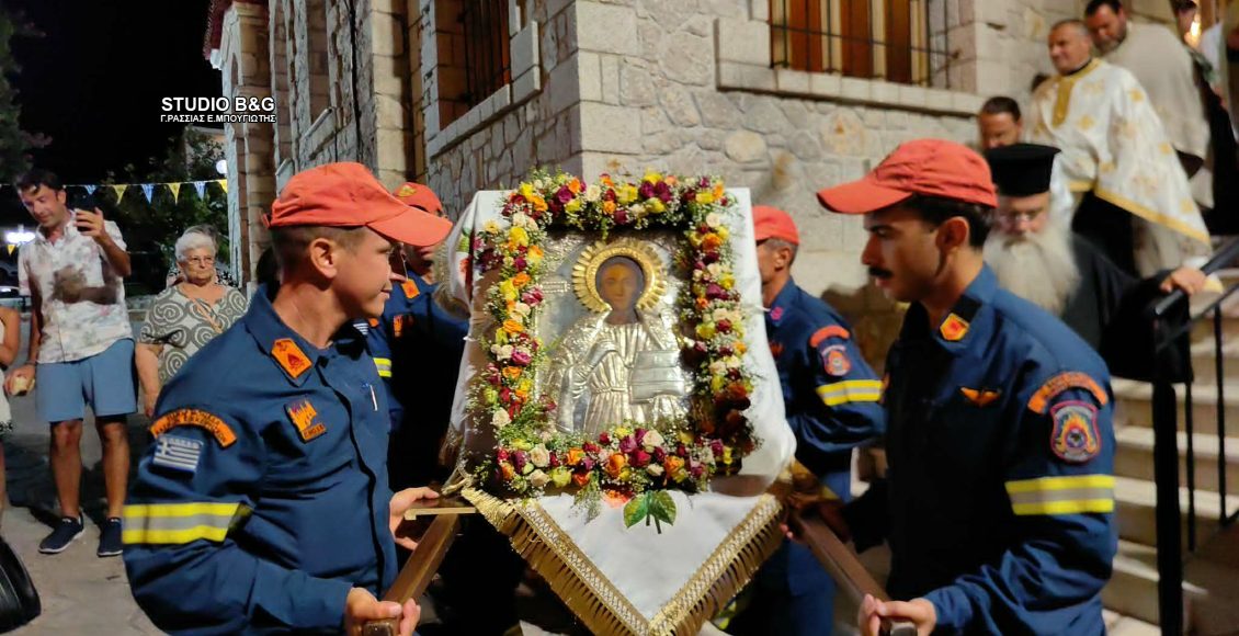 Ο-εορτασμός-του-Αγίου-Παντελεήμονα-στις-Μυκήνες