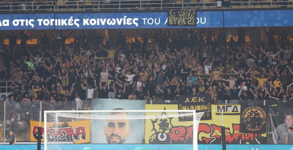 ΑΕΚ-–-athens-kallithea:-Συνθήματα-κατά-του-Αγγελόπουλου-στην-allwyn-arena