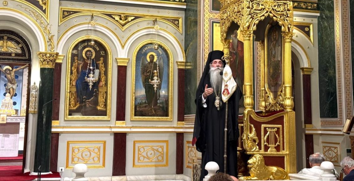Πειραιώς:-“Καλούμαστε-όλοι,-όπως-ο-Ιερός-Σπυρίδων,-να-αποβαίνουμε-κάθε-μέρα-γνήσια-παιδιά-της-Παναγίας”