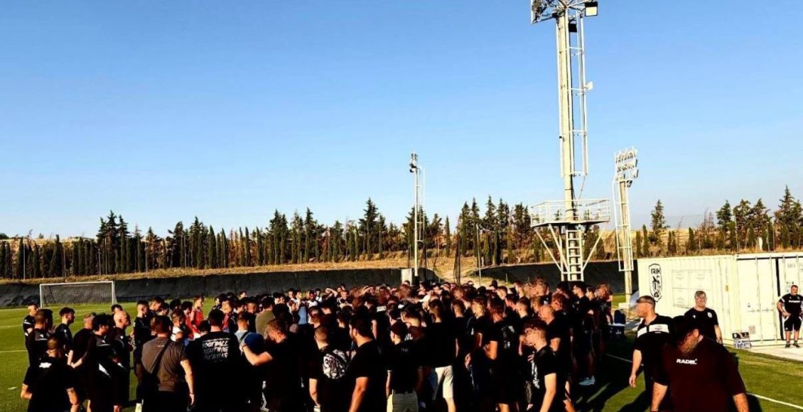 ΠΑΟΚ:-Οπαδοί-στην-προπόνηση-πριν-τη-Μπραν-–-«Φέρτε-μας-την-πρόκριση»