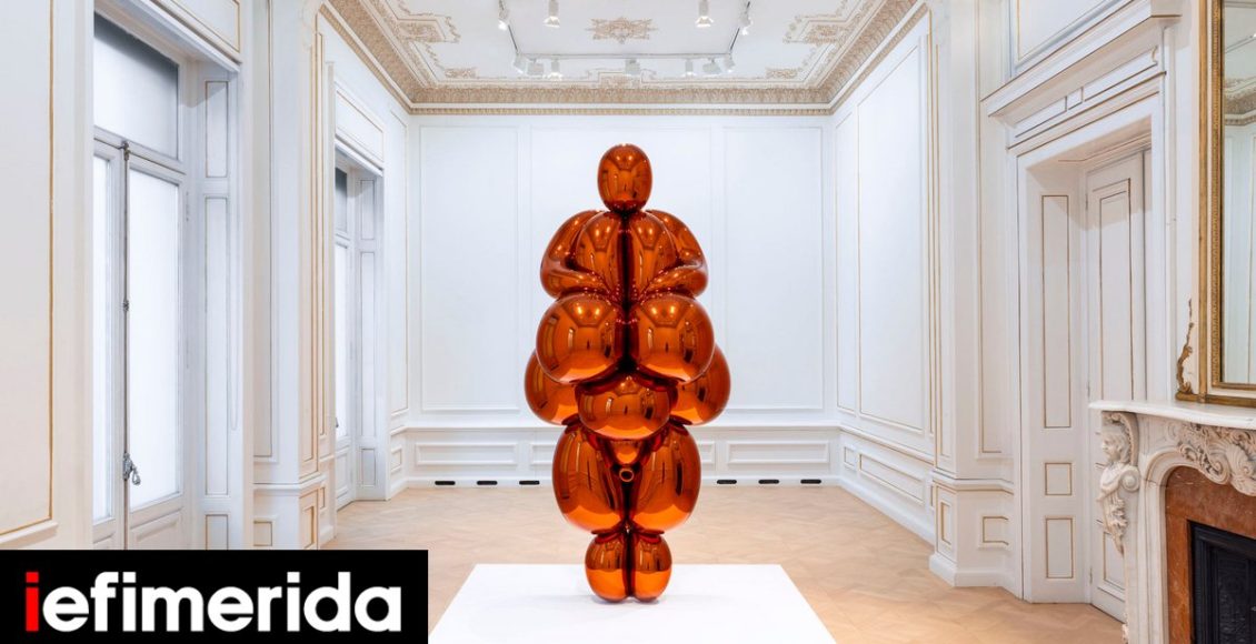 Πήρε-παράταση-μέχρι-τις-28/9-η-έκθεση-jeff-koons:-«Αφροδίτη»-του-lespugue-του-Μουσείου-Κυκλαδικής-Τέχνης