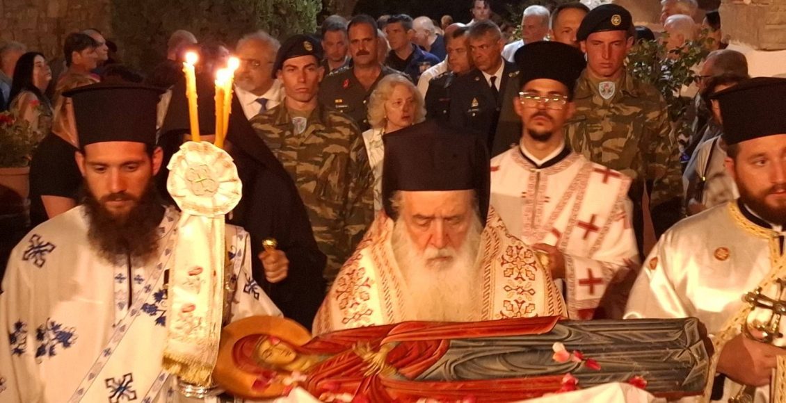 Λαμπρός-ο-εορτασμός-της-Αποδόσεως-της-Κοιμήσεως-της-Θεοτόκου-στην-Ιερά-Μονή-Μεγάλης-Παναγίας-Σάμου