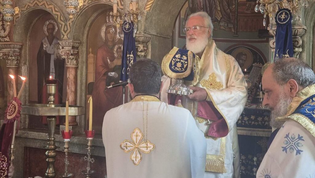 Ο-Αρκαλοχωρίου-Ανδρέας-στον-ΙΝ.-Αγίου-Ανδρέου,-Αρχιεπισκόπου-Κρήτης-του-Ιεροσολυμίτου,-στην-Ερεσό-Λέσβου