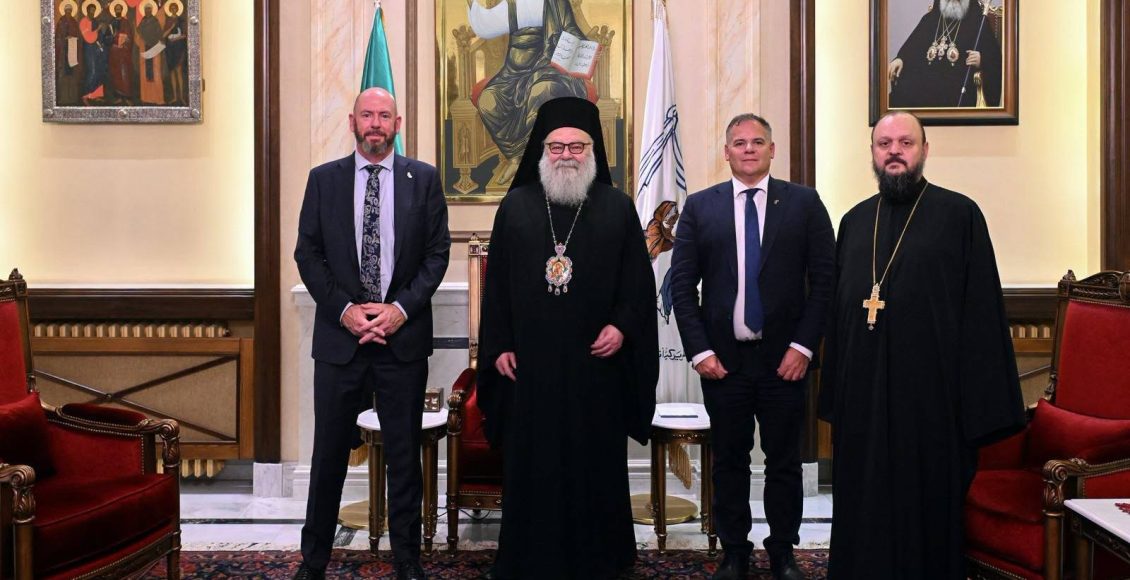 Συνάντηση-Πατριάρχη-Αντιοχείας-με-Βρετανούς-αξιωματούχους