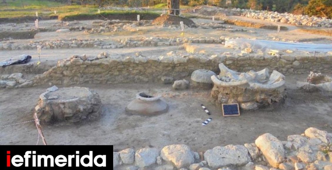 Χαλκιδική:-Εντοπίστηκαν-αρχαιολογικές-εγκαταστάσεις-που-συνδέονται-με-παραγωγή-οίνου-και-ελαιοτριβείο-[εικόνες]