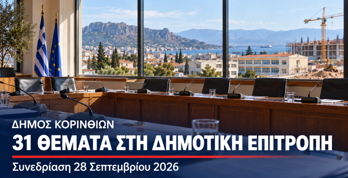 Δήμος-Κορινθίων:-Στο-τραπέζι-έργα-για-σχολεία,-αναπλάσεις-και-διαχείριση-αποβλήτων