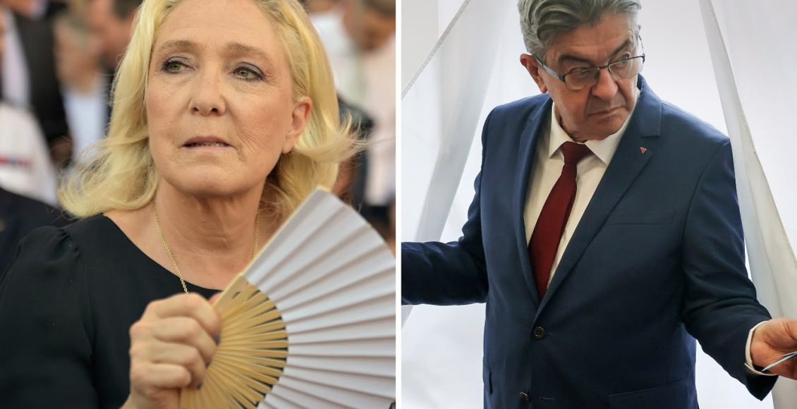 Η-Λεπέν-και-ο-Μελανσόν-θα-φθάσουν-στο-δεύτερο-γύρο-των-γαλλικών-προεδρικών-εκλογών,-σύμφωνα-με-δημοσκόπηση