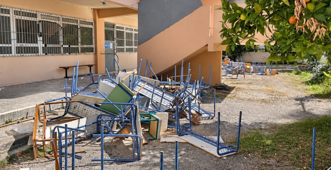 Θύμα-βανδαλισμού-το-πρόσφατα-ανακαινισμένο-συγκρότημα-των-ΕΠΑΛ-στην-Καλαμάτα-–-Πάνω-από-20.000-ευρώ-οι-ζημιές
