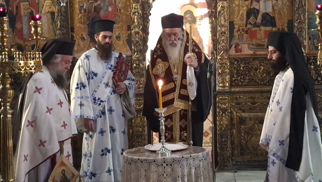 Μνημόσυνο-του-αειμνήστου-Μητροπολίτου-Σιδηροκάστρου-κυρού-Ιωάννου-στην-Μονή-Ζωοδόχου-Πηγής-Σάμου