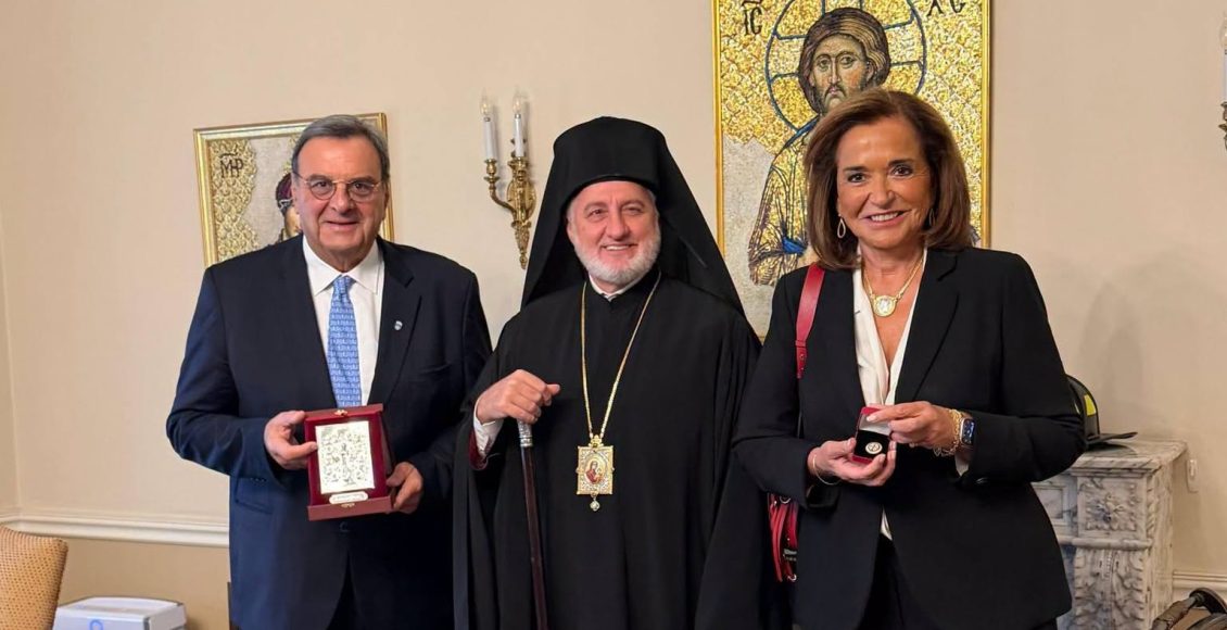 Τιμητική-εκδήλωση-του-Αμερικής-Ελπιδοφόρου-για-τον-Πρόεδρο-της-ΕΟΕ-Ισίδωρο-Κούβελο-ενόψει-Λος-Αντζελες-2028