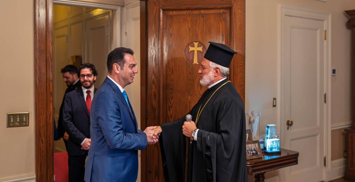 Συνάντηση-του-Αρχιεπισκόπου-Αμερικής-με-τον-βουλευτή-Σπύρο-Κουλκουδίνα