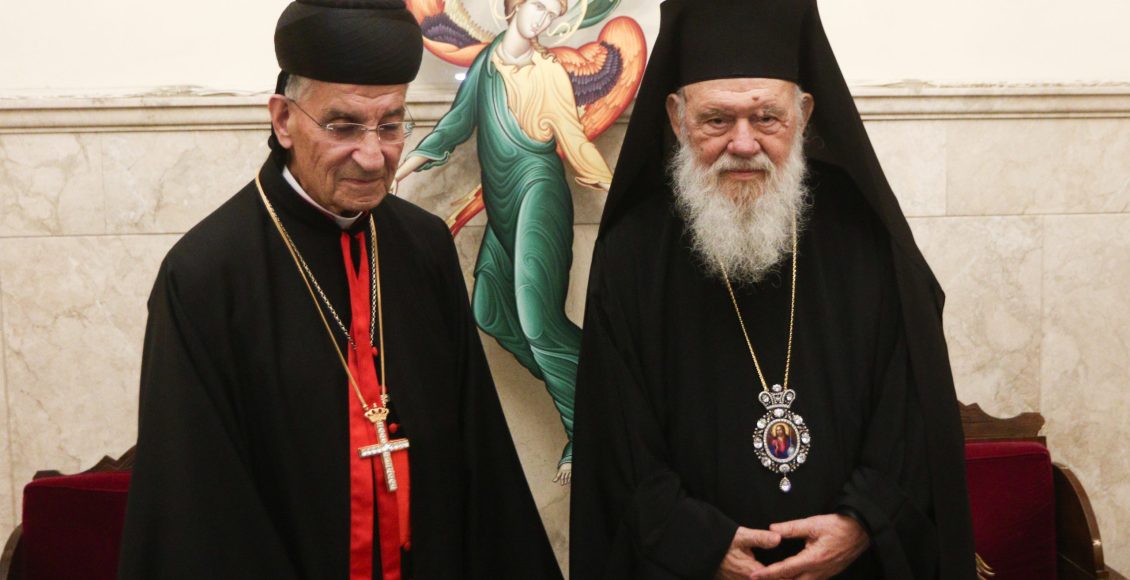 Επίσκεψη-του-Μαρωνίτη-Πατριάρχη-Αντιοχείας-στον-Αρχιεπίσκοπο-Ιερώνυμο
