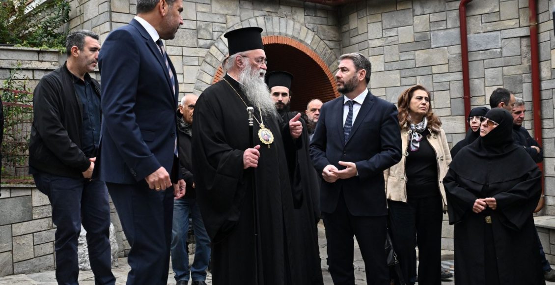Επίσκεψη-Ν.-Ανδρουλάκη-στην-Παναγία-Εικοσιφοίνισσα-για-το-μνημόνιο-επιστροφής-κειμηλίων-από-τη-Βουλγαρία